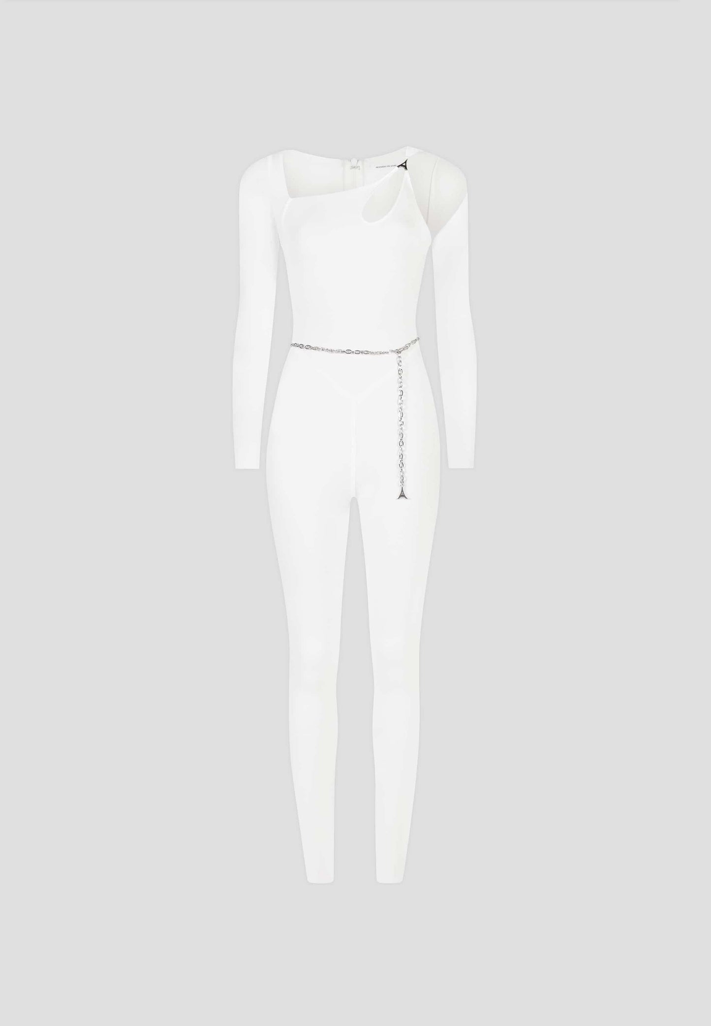 Eiffel Chain Detail Jumpsuit - Off White