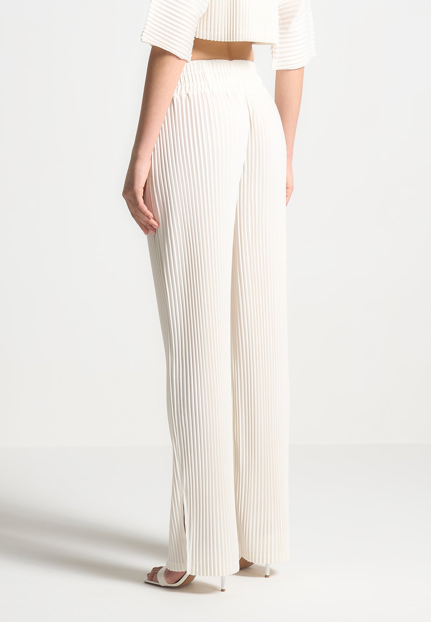 Pleated Trousers - Off White