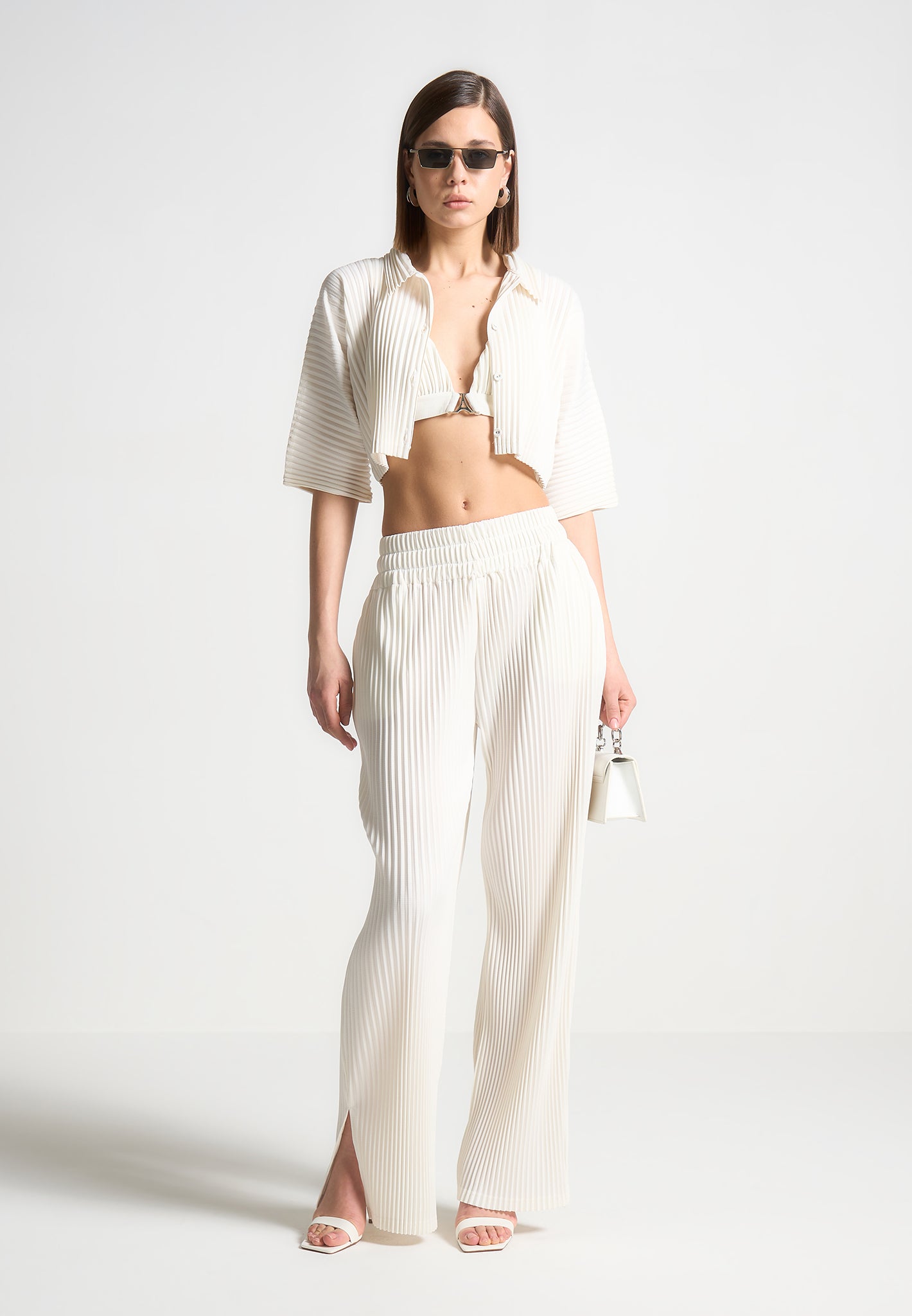 Pleated Trousers - Off White