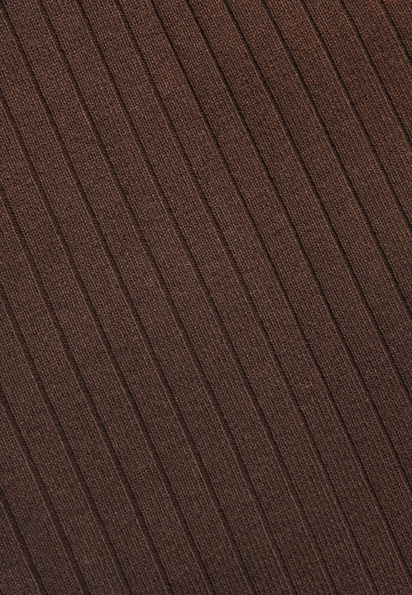 Ribbed Knit Shorts - Brown